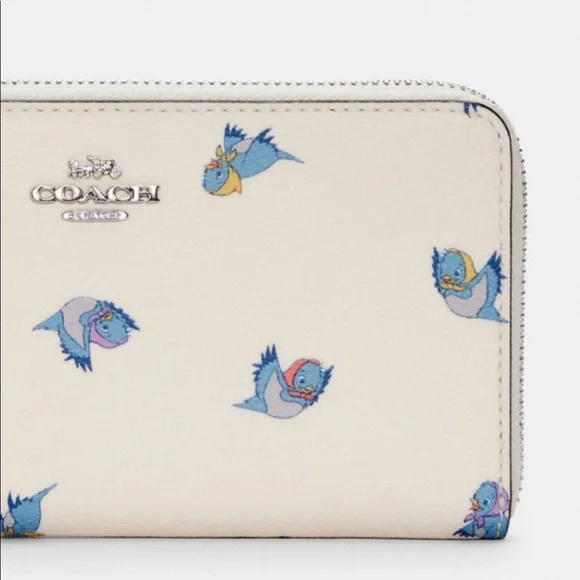 NWT COACH X Disney Accordion Zip Wallet With Cinderella Flying Birds Print - Picture 3 of 14
